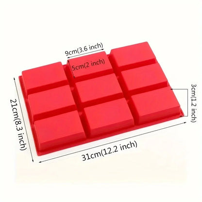 9-Cavity Silicone Mini Loaf Pan | Non-Stick Baking Mold for Bread, Cake & Soap