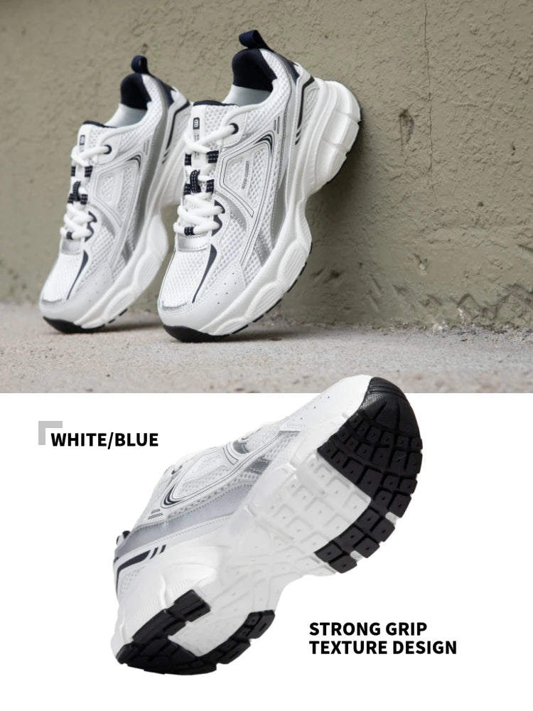 Women's Lightweight Mesh Running Sneakers – Breathable Lace-Up Sport Shoes
