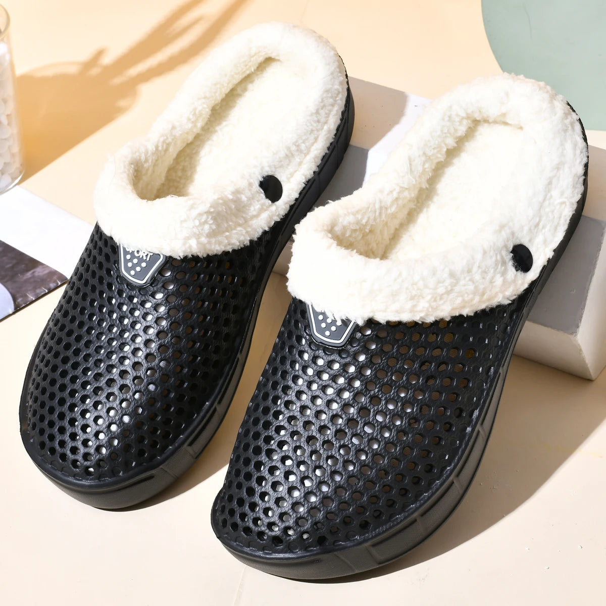 Winter Warm Mule Slippers for Men and Women