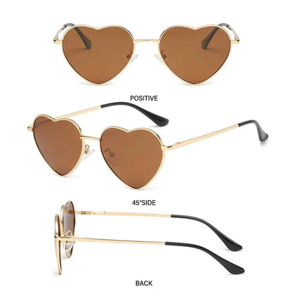 Heart Shaped Sunglasses with UV400 Protection