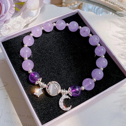 Women's Crystal Beads Bracelet | Korean Flower, Fox & Feather Tassel Friendship Jewelry Gift