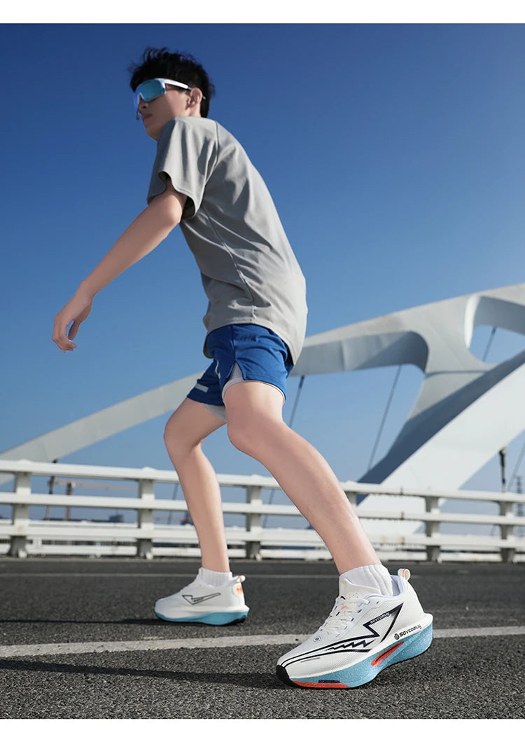 Carbon Board Running Sneakers for Men and Women Lightweight and Breathable