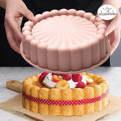 Silicone Sunflower Cake Mold – Round Non-Stick DIY Baking Pan