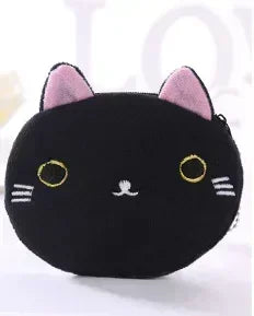 Plush Cartoon Animal Coin Purse with Zipper