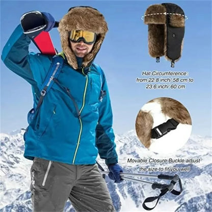 Men's Winter Trapper Bomber Hat – Warm Earflap Ski Cap
