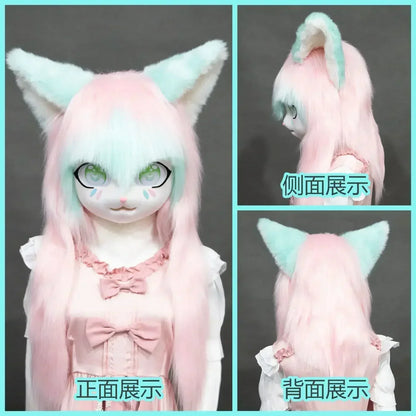 Fursuit Kigurumi Cosplay Costume Head Paws and Tail for Furries and Conventions