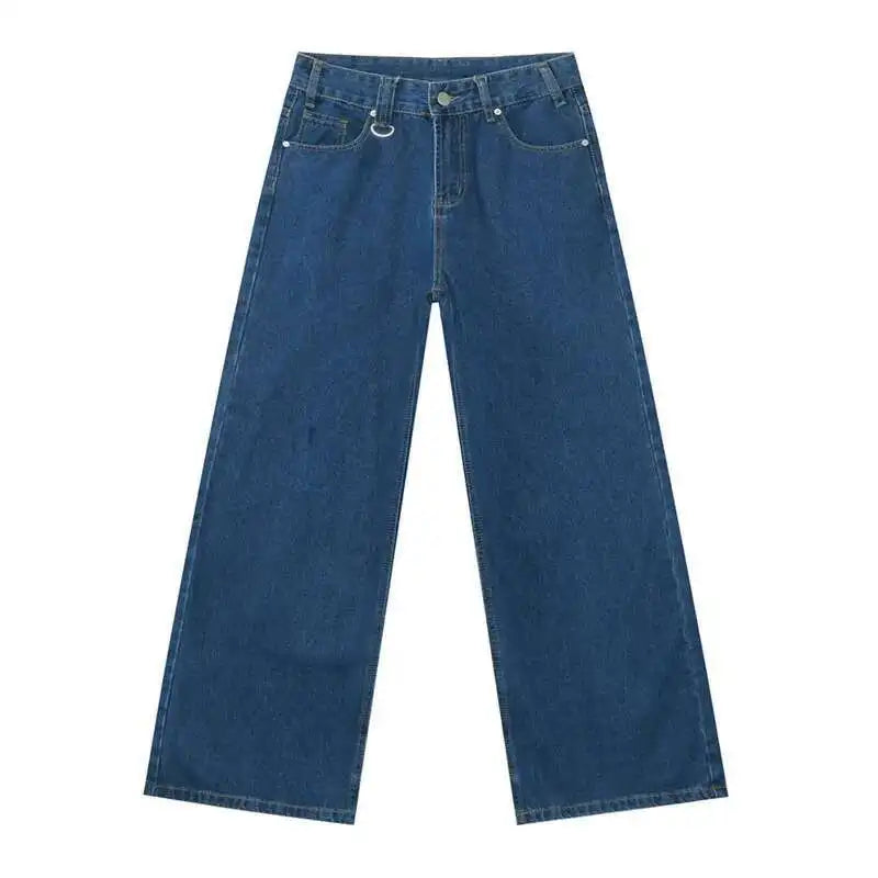 Vintage Wide-Leg Jeans – Men's Camo & Washed Denim