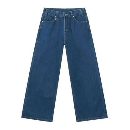 Vintage Wide-Leg Jeans – Men's Camo & Washed Denim
