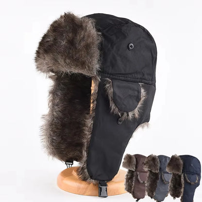 Men's Winter Trapper Bomber Hat – Warm Earflap Ski Cap
