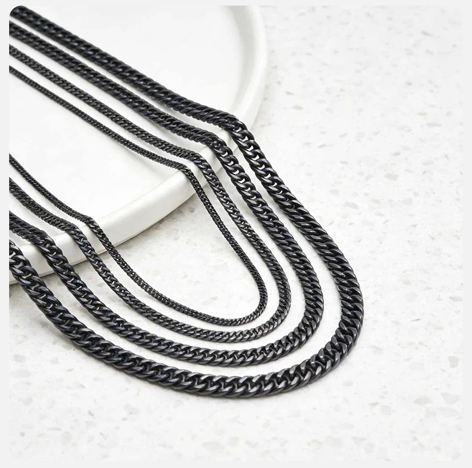 Men's Stainless Steel Cuban Link Chain Necklace Waterproof