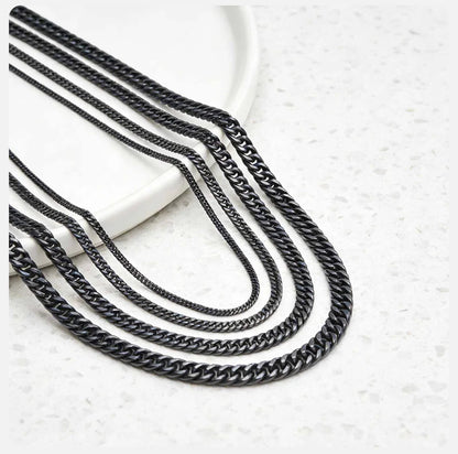 Men's Stainless Steel Cuban Link Chain Necklace Waterproof