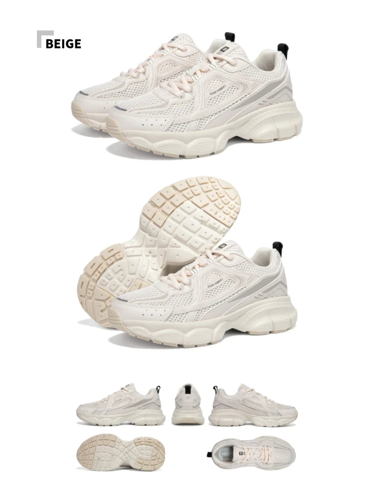 Women's Lightweight Mesh Running Sneakers – Breathable Lace-Up Sport Shoes