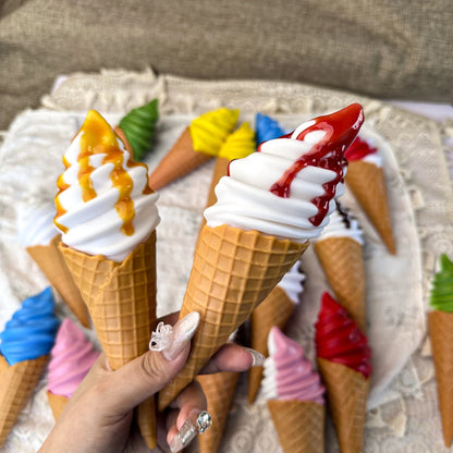 Faux Ice Cream Bar Display Prop – 21cm Realistic Simulation Food Model for Decor, Photography & Styling
