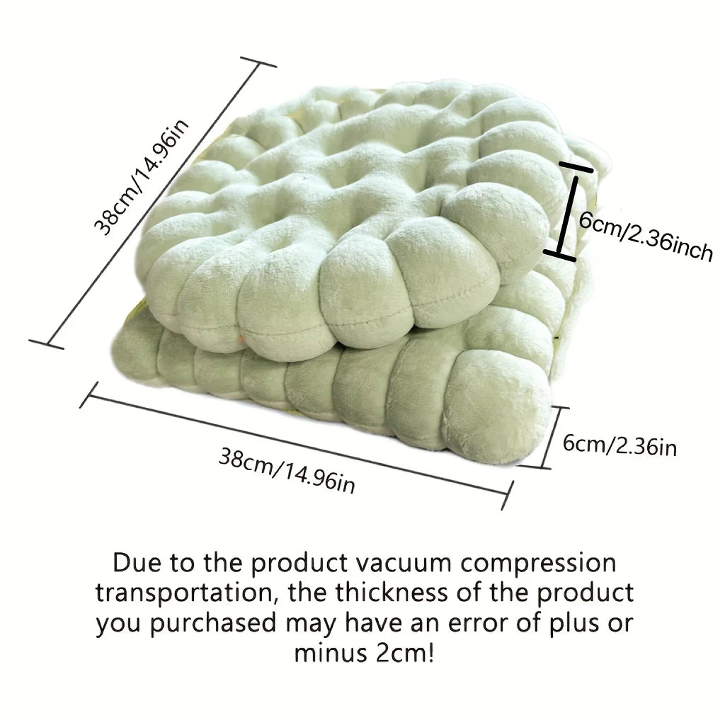 Large Biscuit Shape Plush Cushion – Soft Decorative Cookie Seat Pad for Chair, Floor & Tatami
