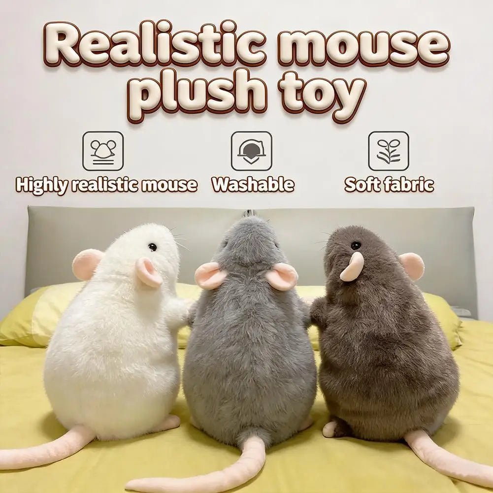 Cute Plush Mouse Doll – Soft Stuffed Rat Animal Toy | 40cm & 90cm