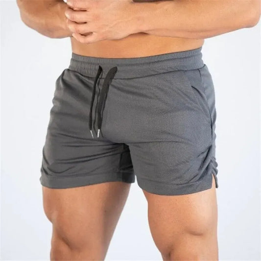 Men's Athletic Gym & Running Shorts – Elastic Waist, Pockets, Solid Color | M–XXXL