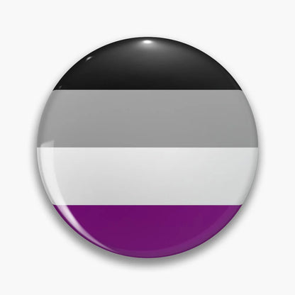 Pride Button Pin – Rainbow & LGBTQ+ Flag Lapel Badge (44mm)