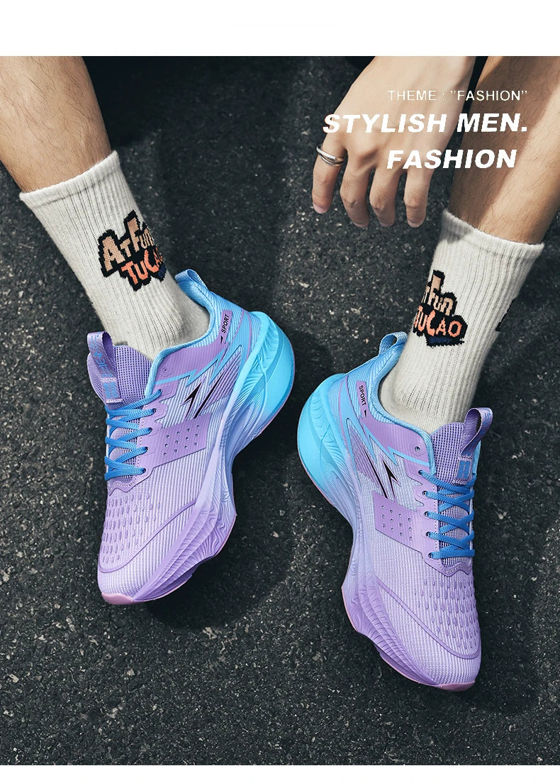 Carbon Board Air Cushion Running Sneakers for Men and Women
