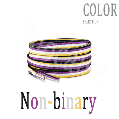 Pride Flag Flat Shoelaces for Sneakers
