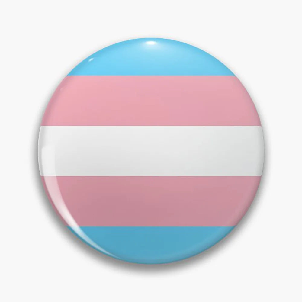 Pride Button Pin – Rainbow & LGBTQ+ Flag Lapel Badge (44mm)
