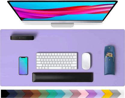 Large PU Leather Desk Mat | 600x300mm Waterproof Mouse Pad & Keyboard Desk Pad for Office & Gaming