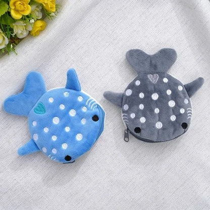 Plush Cartoon Animal Coin Purse with Zipper
