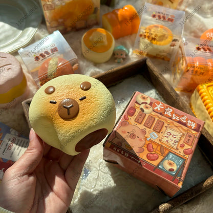 Capybara Bakery Squishy Toy | Slow Rising Stress Relief Squeeze Gift