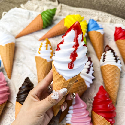 Faux Ice Cream Bar Display Prop – 21cm Realistic Simulation Food Model for Decor, Photography & Styling