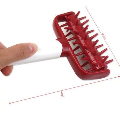 DIY Pizza & Pastry Dough Roller | Plastic Needle Wheel Cutter & Bread Hole Punch Baking Tool