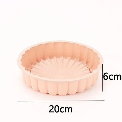 Silicone Sunflower Cake Mold – Round Non-Stick DIY Baking Pan