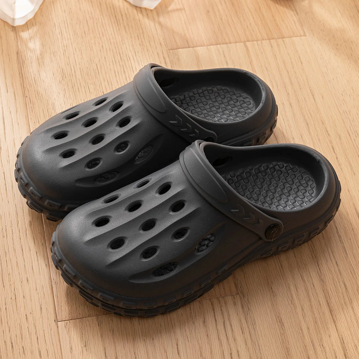 EVA T Strap Closed Toe Slide Sandals for Men and Women