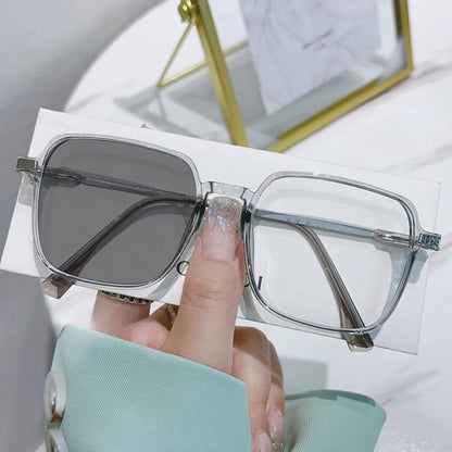 Photochromic Blue Light Blocking Glasses – Square Metal Frame
