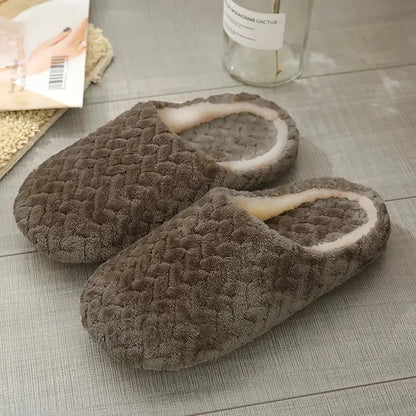 Fluffy Unisex Indoor Slippers – Soft Lightweight Anti-Slip House Slides Men and Women