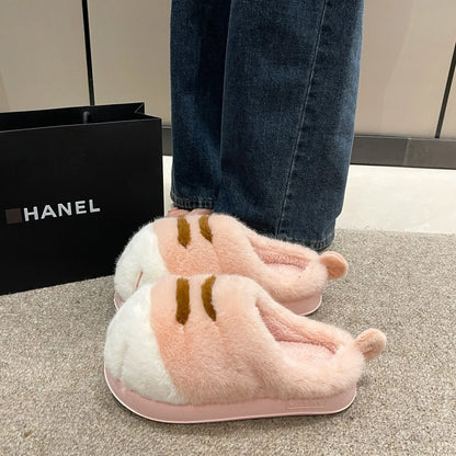 3D Cat Claw Slippers – Cozy Winter Indoor Shoes for Women