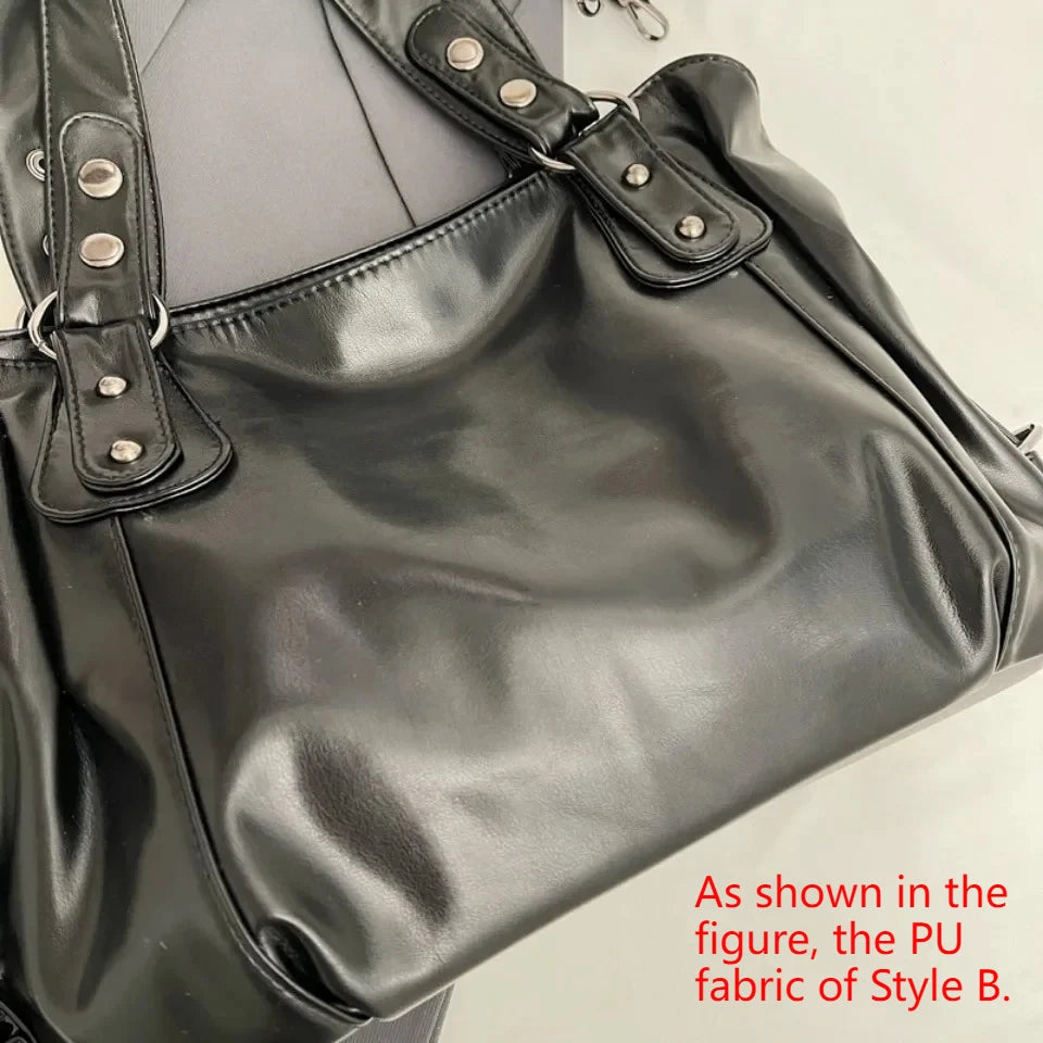 Soft Interior Compartment PU Leather Shoulder Bag For Women With Zipper Closure