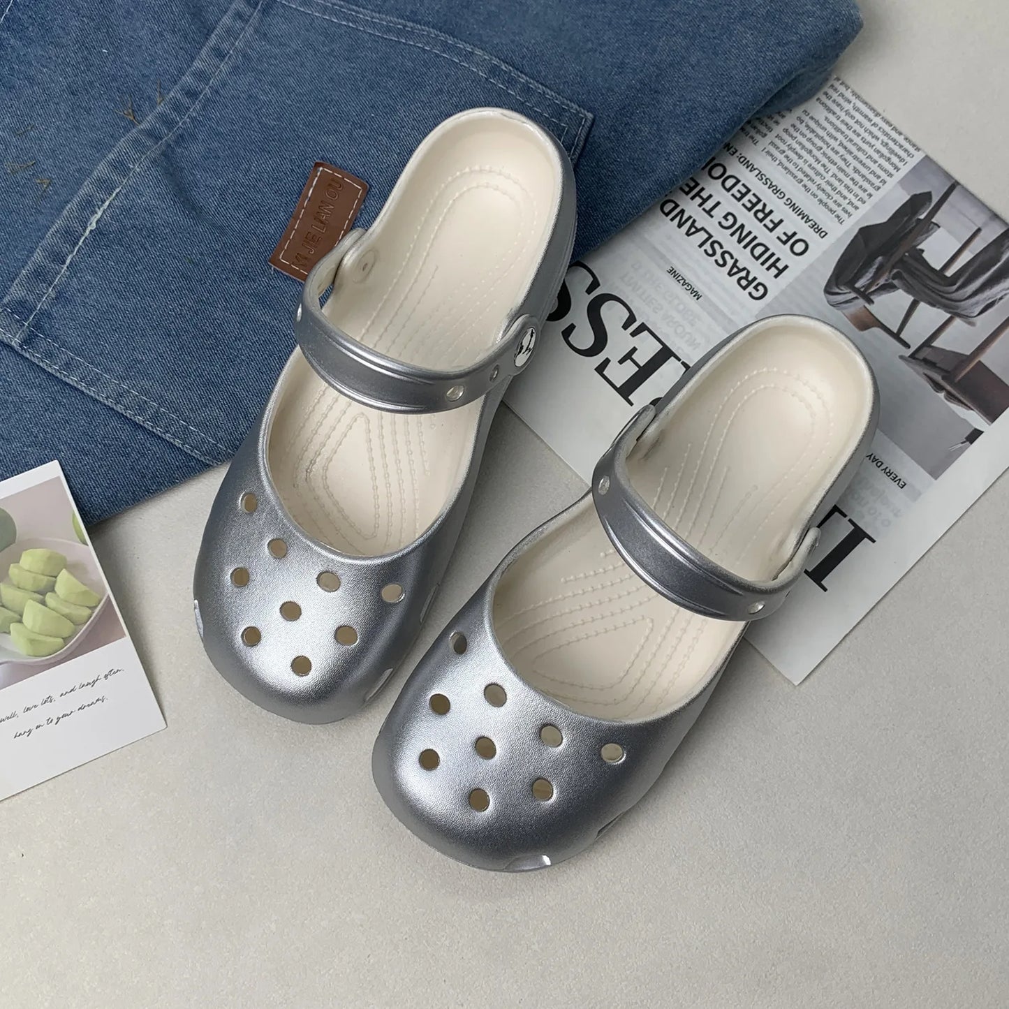 EVA Ballet Platform Clog Sandals for Women