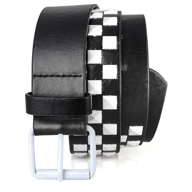 Unisex Rivet Belt – Punk Rock Y2K Dopamine Style | Men & Women