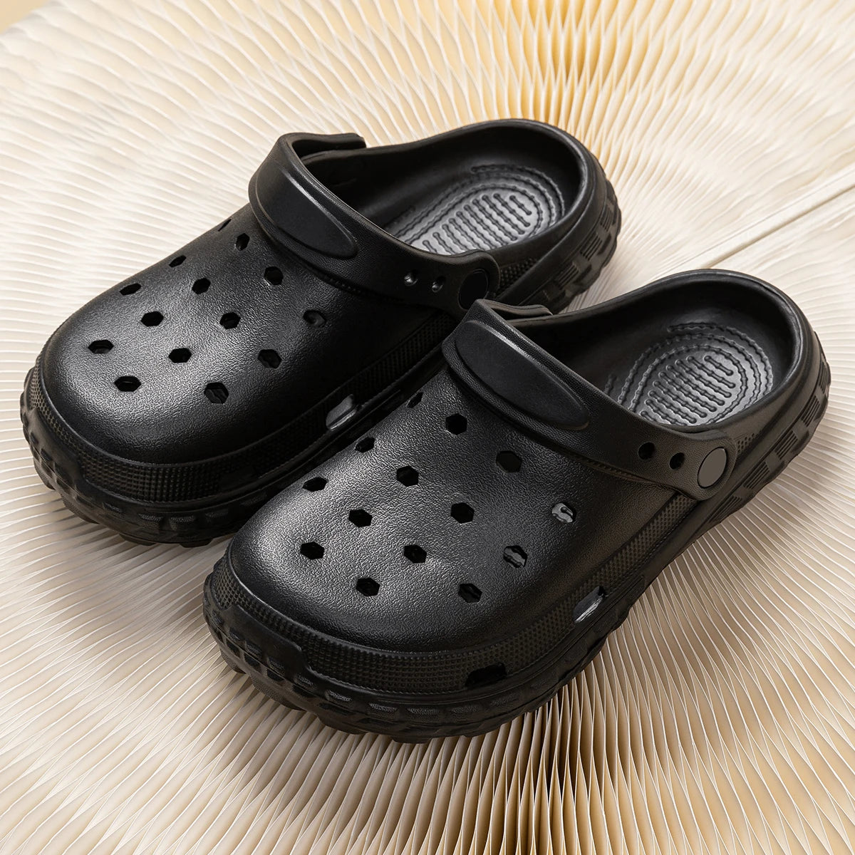 EVA T Strap Closed Toe Slide Sandals for Men and Women