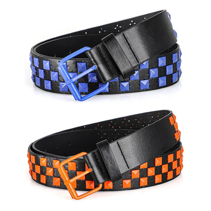 Unisex Rivet Belt – Punk Rock Y2K Dopamine Style | Men & Women