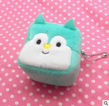 Plush Cartoon Animal Coin Purse with Zipper