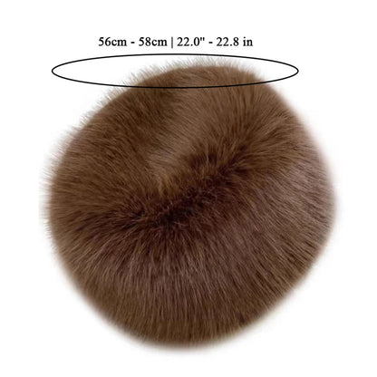 Women's Fluffy Faux Fur Winter Hat – Warm Windproof Bucket & Bomber Cap