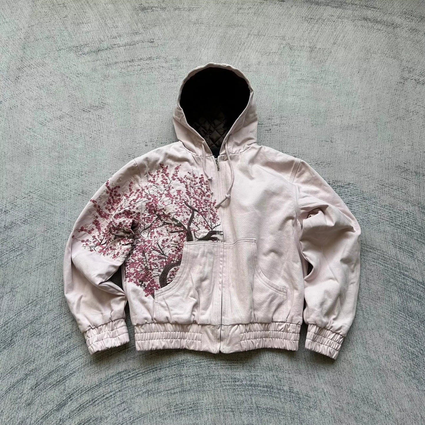 Y2K Punk Rock Zip-Up Hoodie – Harajuku Grunge Loose Fleece Sweatshirt