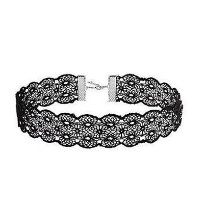 Women's Neo-Gothic Lace Choker Necklace