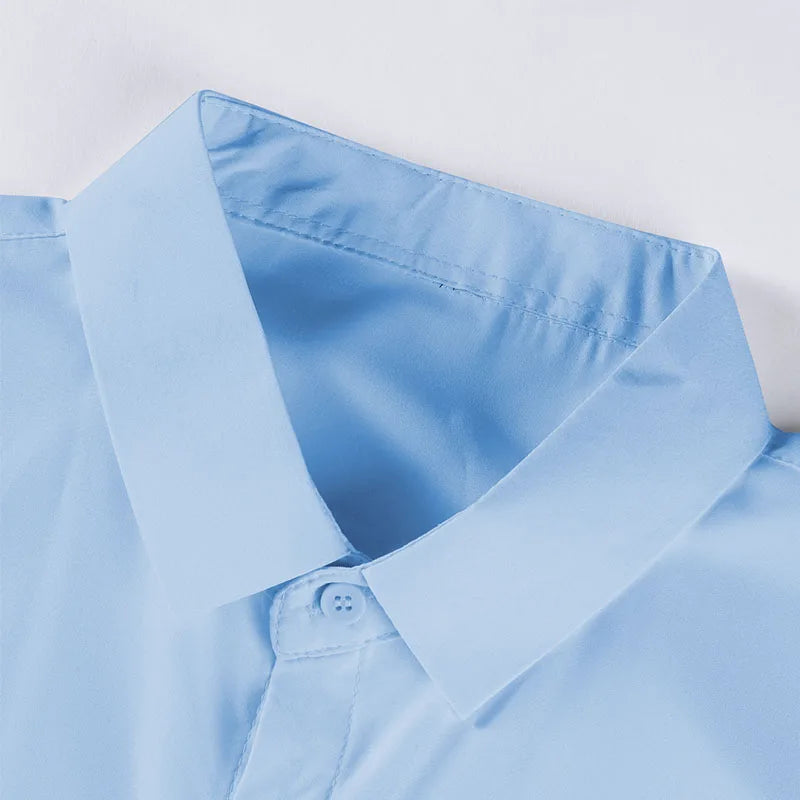 Men's Business Casual Short Sleeve Shirt | Wrinkle-Free Summer Top