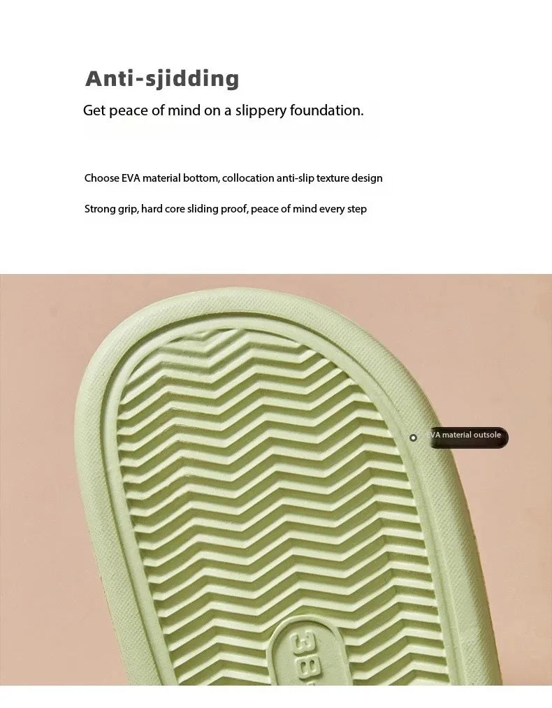 EVA Massage Shower Slides – Waterproof Non-Slip Bathroom Slippers for Men and Women
