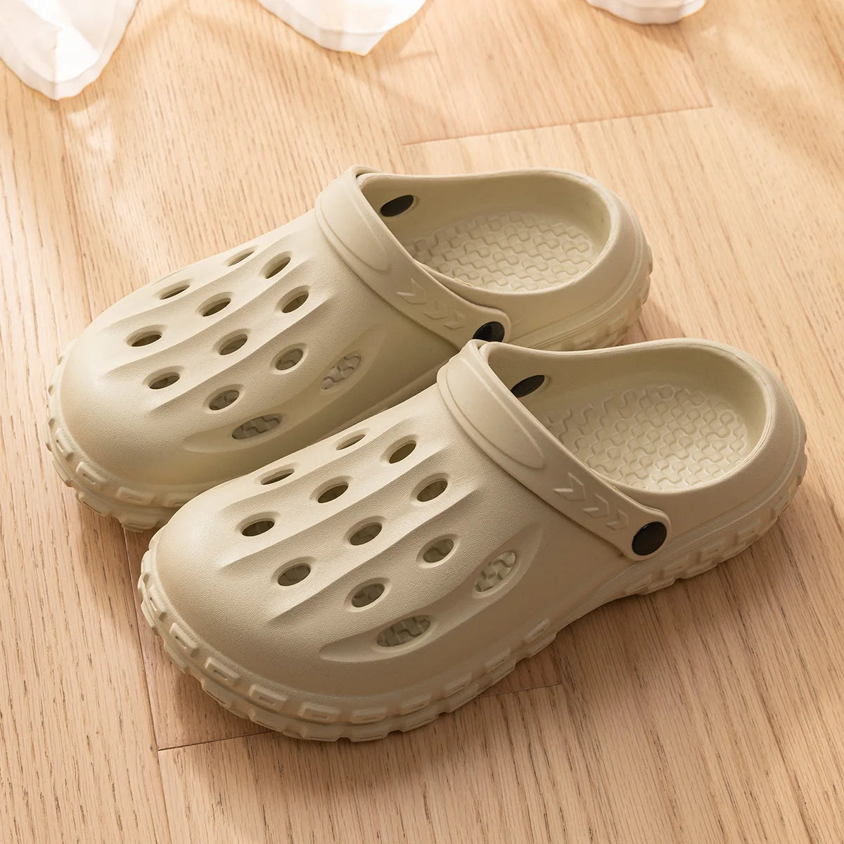EVA T Strap Closed Toe Slide Sandals for Men and Women