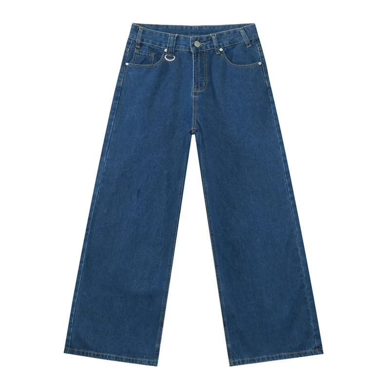 Vintage Wide-Leg Jeans – Men's Camo & Washed Denim