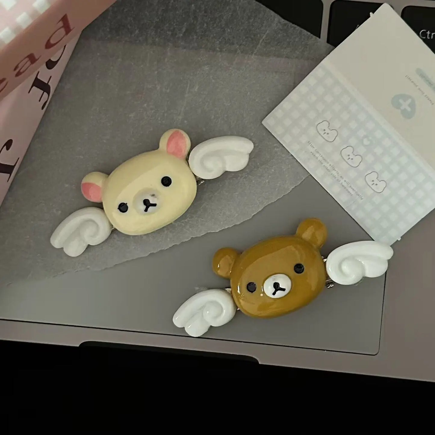 Women's Kawaii Rilakkuma Bear Hair Clip | Cute Wave Point BB Hairpin Birthday Gift