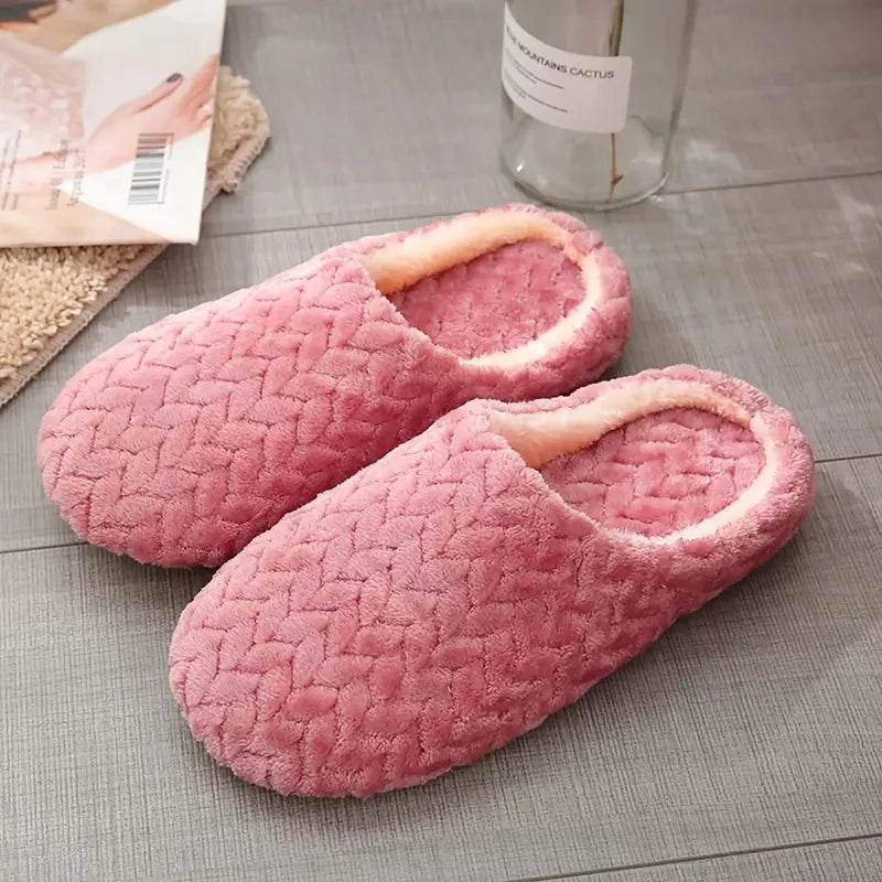 Fluffy Unisex Indoor Slippers – Soft Lightweight Anti-Slip House Slides Men and Women
