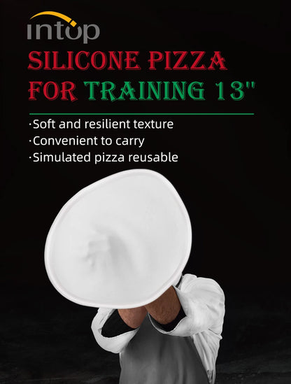 13-inch Silicone Pizza Tossing & Spinning Dough | Multi-Color Practice Crust for Professional & Home Chefs